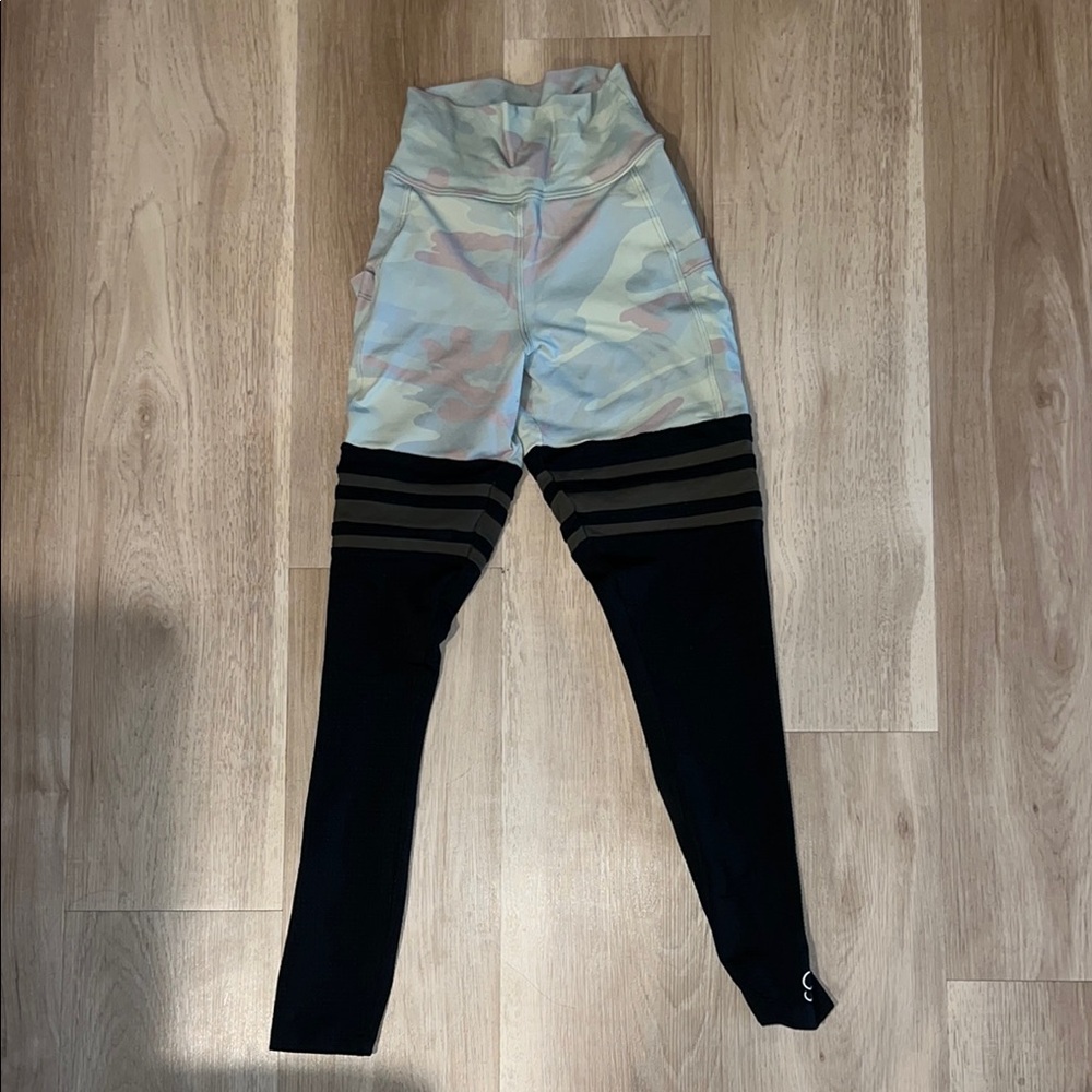 Camouflage and Black Leggings